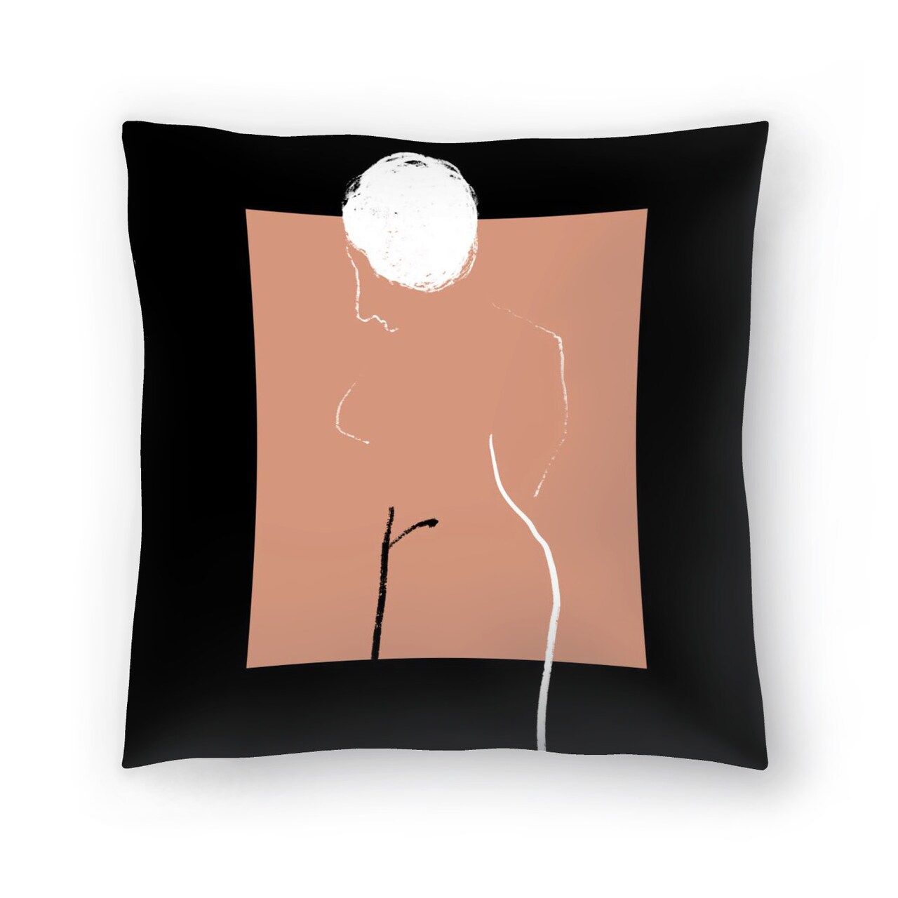 Artistic Nude by Atelier Posters Throw Pillow Americanflat Decorative Pillow